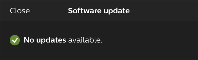 Hue app saying no updates are available
