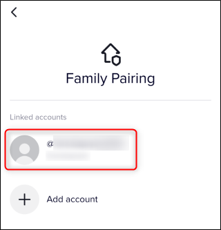 The "Linked Accounts" section under "Family Pairing."