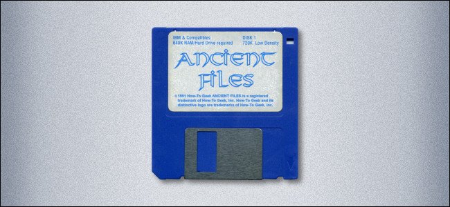 A 3.5-inch floppy disk labeled "Ancient Files."