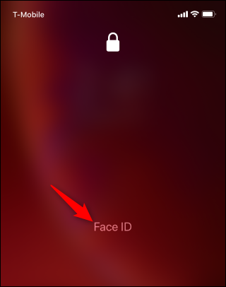 Skipping the Face ID prompt on an iPhone