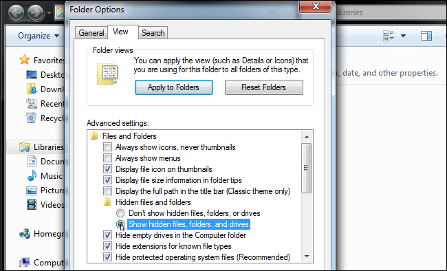 How to Show Hidden Files and Folders in Windows 7, 8, or 10