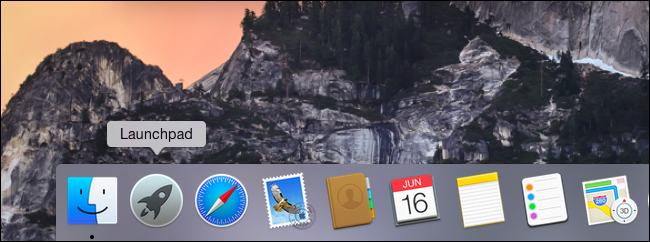 Launchpad added to Dock on Mac
