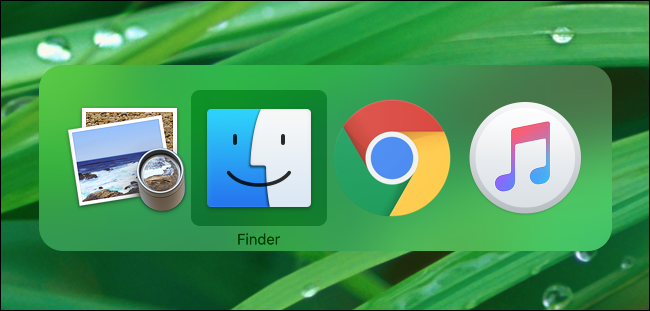 Switching between open apps on Mac with Command+Tab