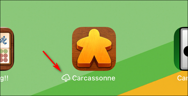 An iCloud Download icon next to the "Carcassonne" app.