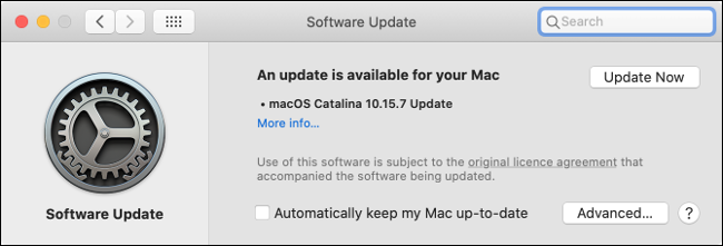 Installing Updates in macOS Catalina